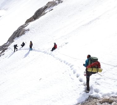 Hikers at Queen Victoria's mountain near Serena Altit Fort