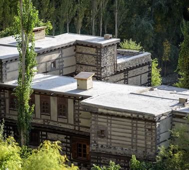 An exterior view of the Hotel at Shigar Fort Residence