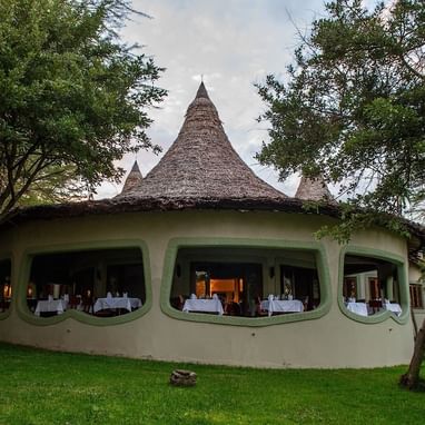 Exterior view of The Village lunch at Lake Manyara Serena Lodge