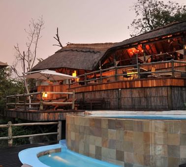 An exterior view of the hotel at Serena Mivumo River Lodge