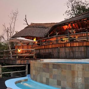 An exterior view of the hotel at Serena Mivumo River Lodge